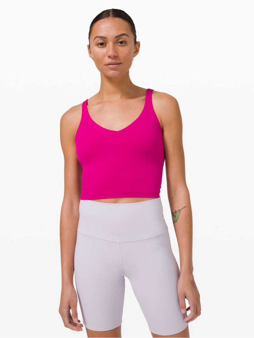 Lululemon Align Tank Ripened Raspberry Nulu Built in Bra Lined Pink